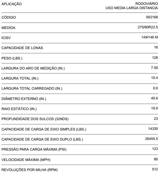 PNEU 275/80 R22.5 149/146M FIRESTONE FD633II
