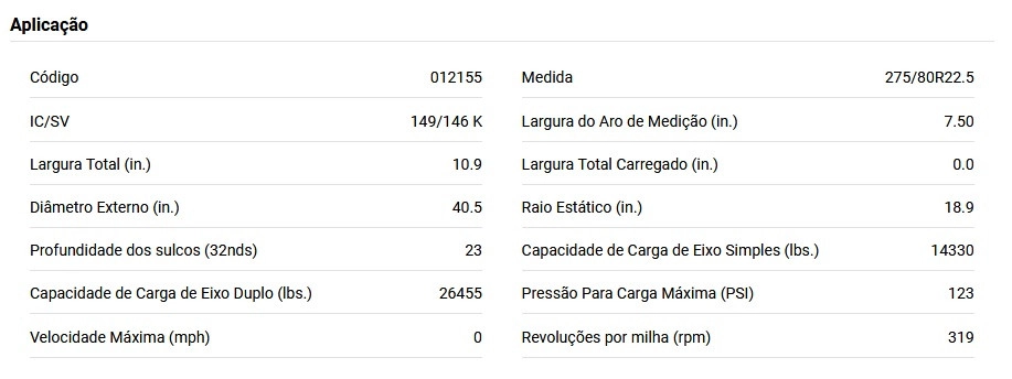 PNEU 275/80 R22.5 149/146K BRIDGESTONE M842