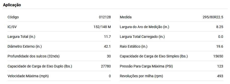 PNEU 295/80 R22.5 152/148M BRIDGESTONE M736