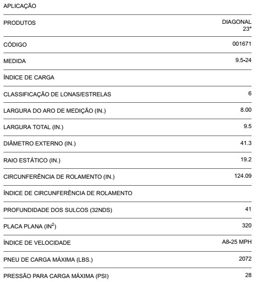 PNEU 9.5-24 6 LONAS TL SUPER ALL TRACTION 23° R-1 FIRESTONE